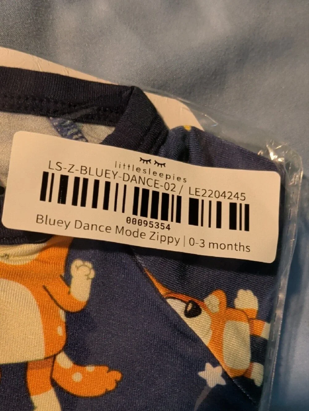 Little Sleepies Bluey Zipper PJs